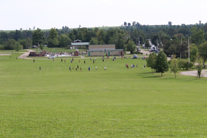 Baseball Game looking down the valley