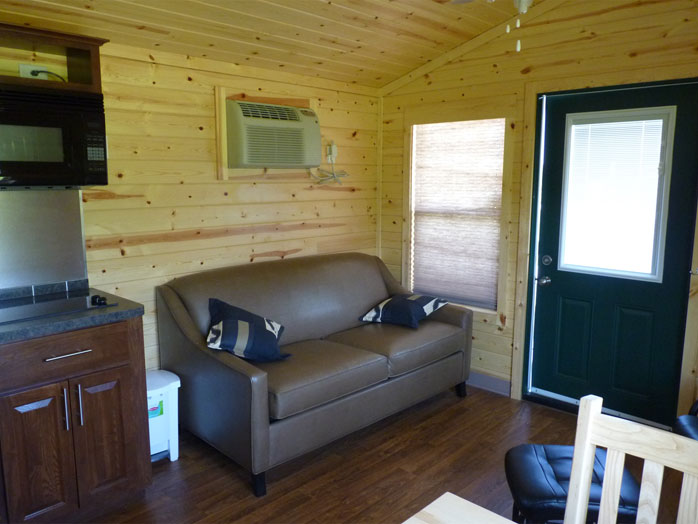 Cabana Rental Unit - Entrance with Pullout Couch